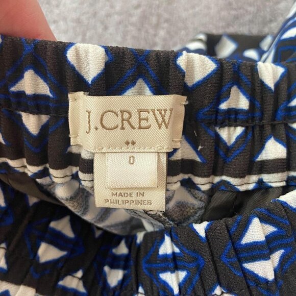 J. Crew Factory size 0 Blue Sydney Patterned Crop Joggers - Picture 11 of 14